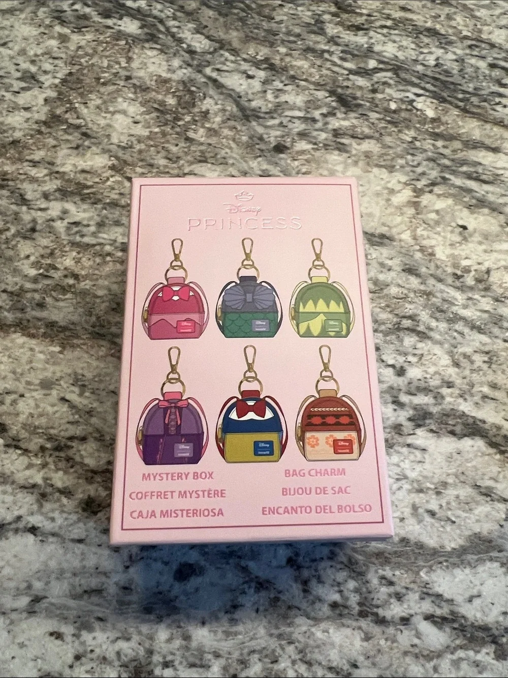Loungefly Disney Princess Mystery Box Sequin Backpack Keychain